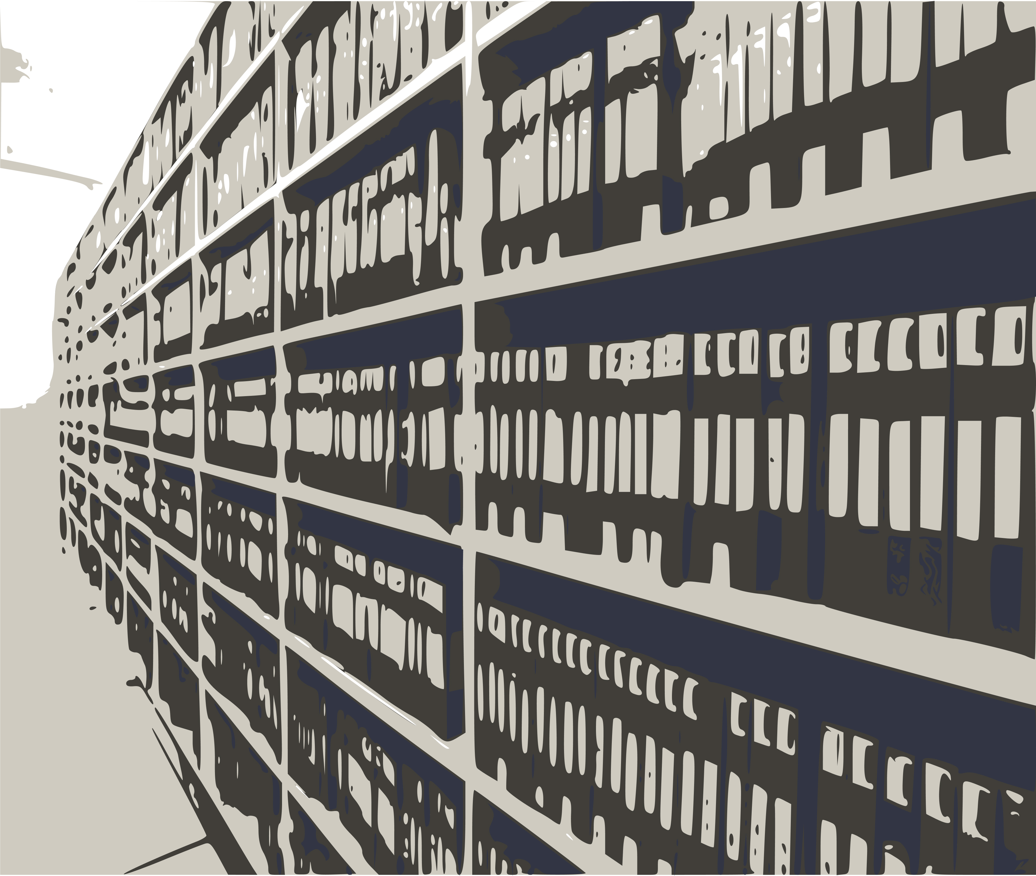 Filing system closeup